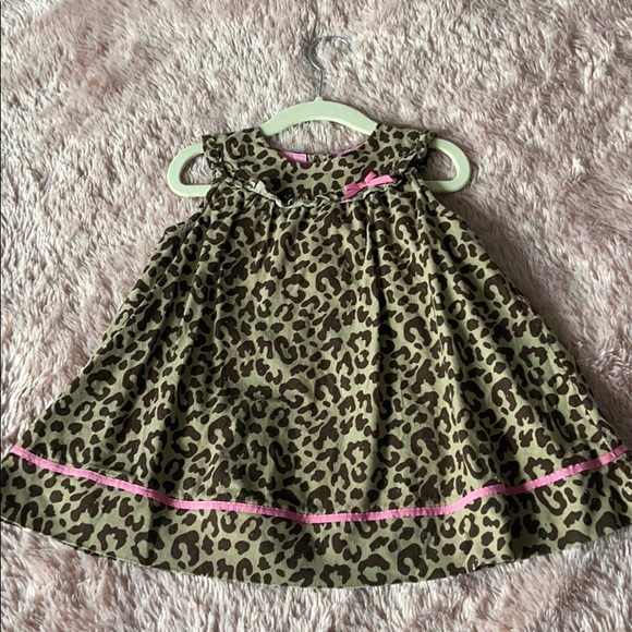 Leopard dress with pink trim with top - Picture 1 of 2